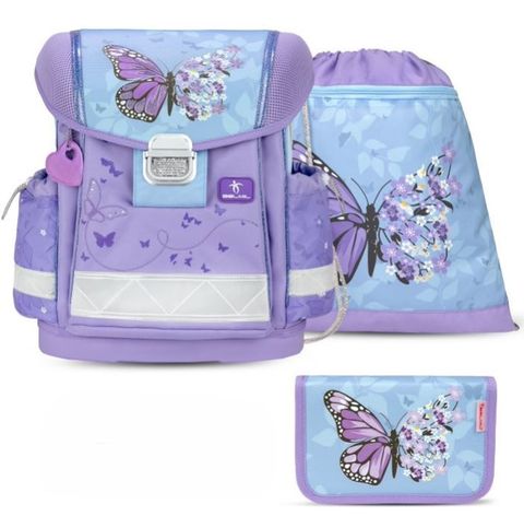 Obrázek produktu: Školní set Belmil - Purple Blue Butterfly