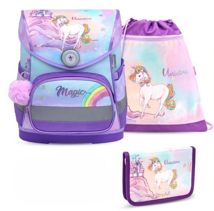 Školní set Belmil - Rainbow Unicorn Magic
