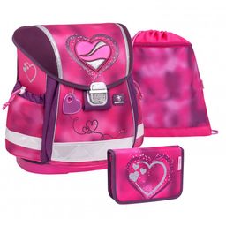 Obrázek produktu: Školní set Belmil - Shiny Pink (aktovka + penál + sáček)