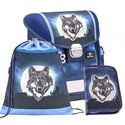 Obrázek produktu: Školní set Belmil - Wolf Moon (aktovka + penál + sáček)