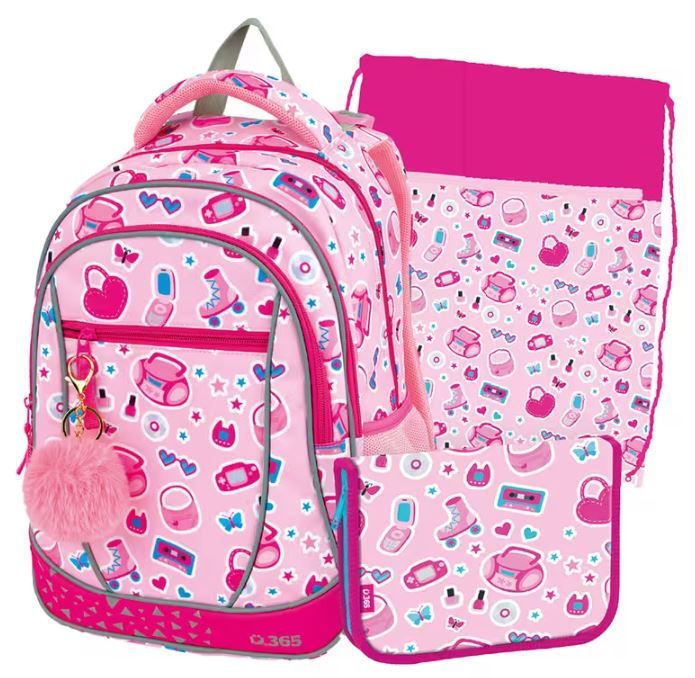 Školní set Prime Pinky Helma 365