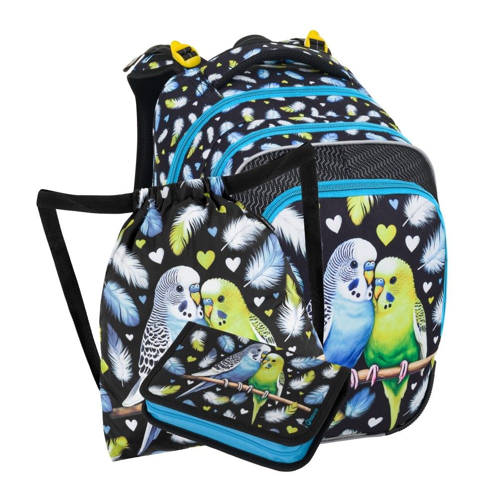 Školní set pro prvňáčky - Papoušek