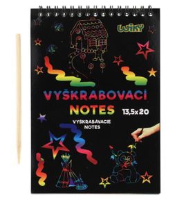 Obrázek produktu: Škrabací notes duhový 12 listů 20 x 13,5 cm