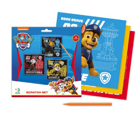 Obrázek produktu: Škrabací obrázek 3 ks barevný Tlapková patrola/ Paw Patrol