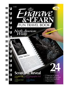 Obrázek produktu: Škrábací obrázky v knize R&L - 24 stran - Severoamerická divoká příroda