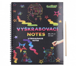 Obrázek produktu: Škrabací/ Vyškrabovací notes duhový 10 listů