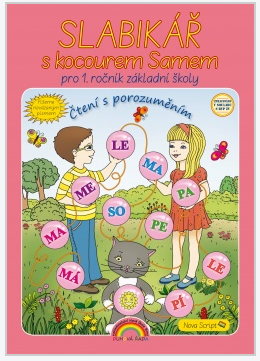 Nevázané písmo - Slabikář s kocourem Samem, Čtení s porozuměním 11-90N Nakladatelství Nová škola Brno