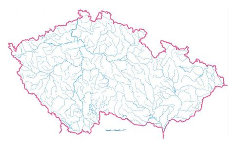 Obrázek produktu: Slepá mapa ČR - 10 ks 60 x 45 cm