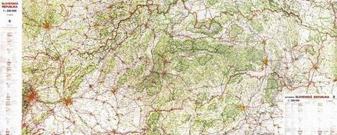 Obrázek produktu: Slovenská republika - 1:250 000 - nástěnná mapa /VKÚ/