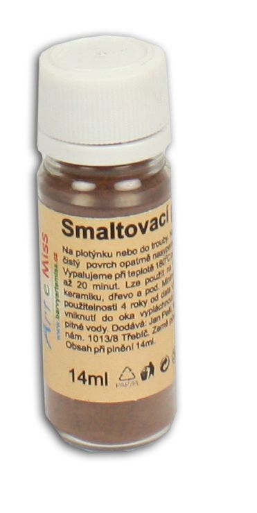 Smaltovací prášek 10 g - barva hnědá