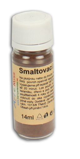 Obrázek produktu: Smaltovací prášek 10 g - barva  hnědá