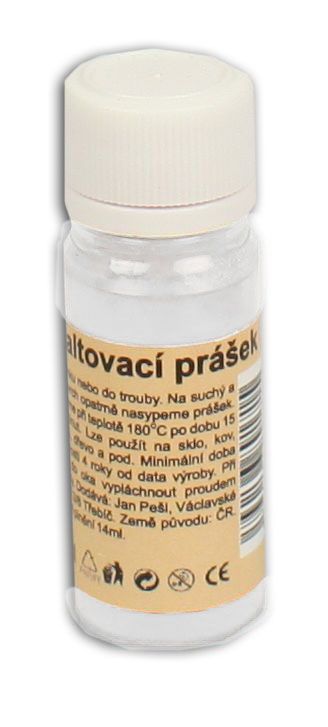 Smaltovací prášek 10 g - barva  hnědá