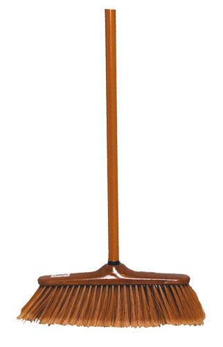 Smeták s tyčí 28 cm - imitace dřeva