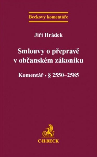 Levně Smlouvy o přepravě v občanském zákoníku