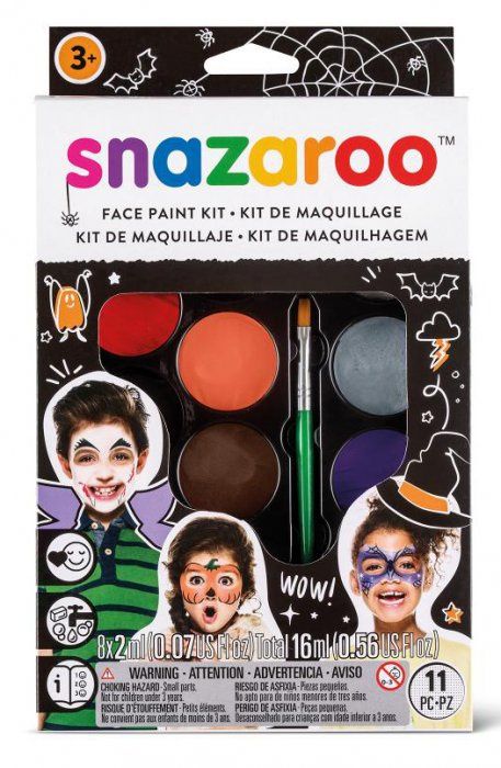 Snazaroo - Sada 8 barev na obličej, Halloween