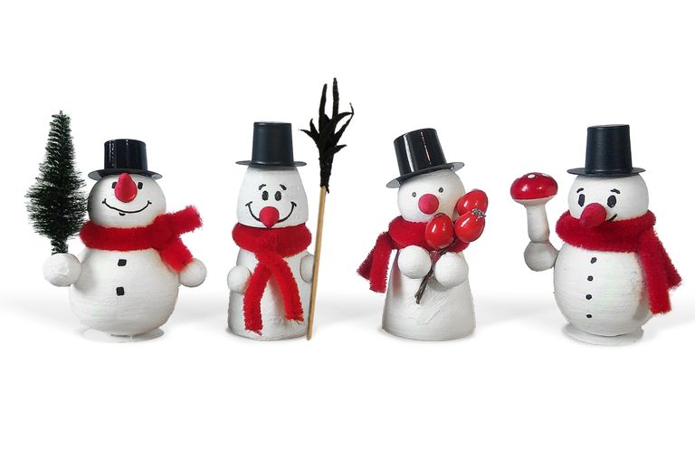 Sněhuláčci 77-82mm, 4ks, skládačka