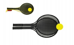 Obrázek produktu: Soft tenis černý + míček, 53 cm