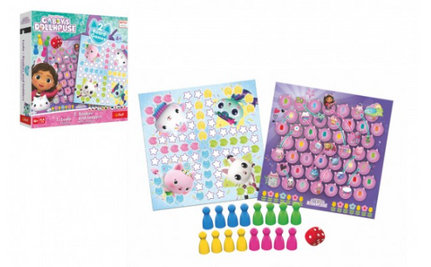 Obrázek produktu: Soubor her 2 v 1 Člověče, nezlob se, Hadi a žebříky Gabby/ Gabby´s Dollhouse