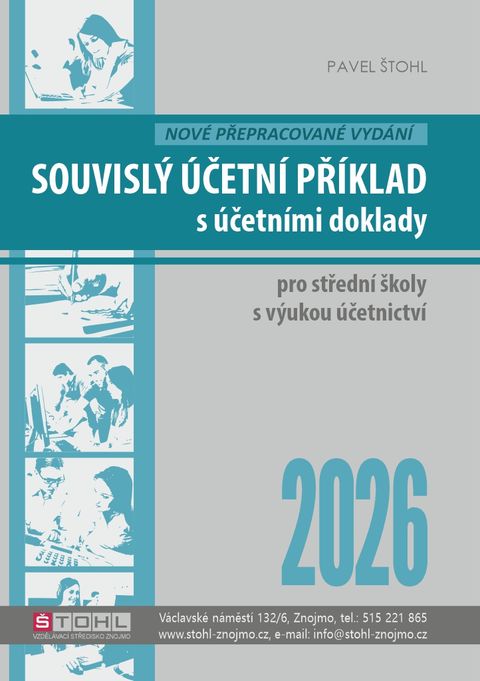 Obrázek produktu: Souvislý účetní příklad s účetními doklady 2026