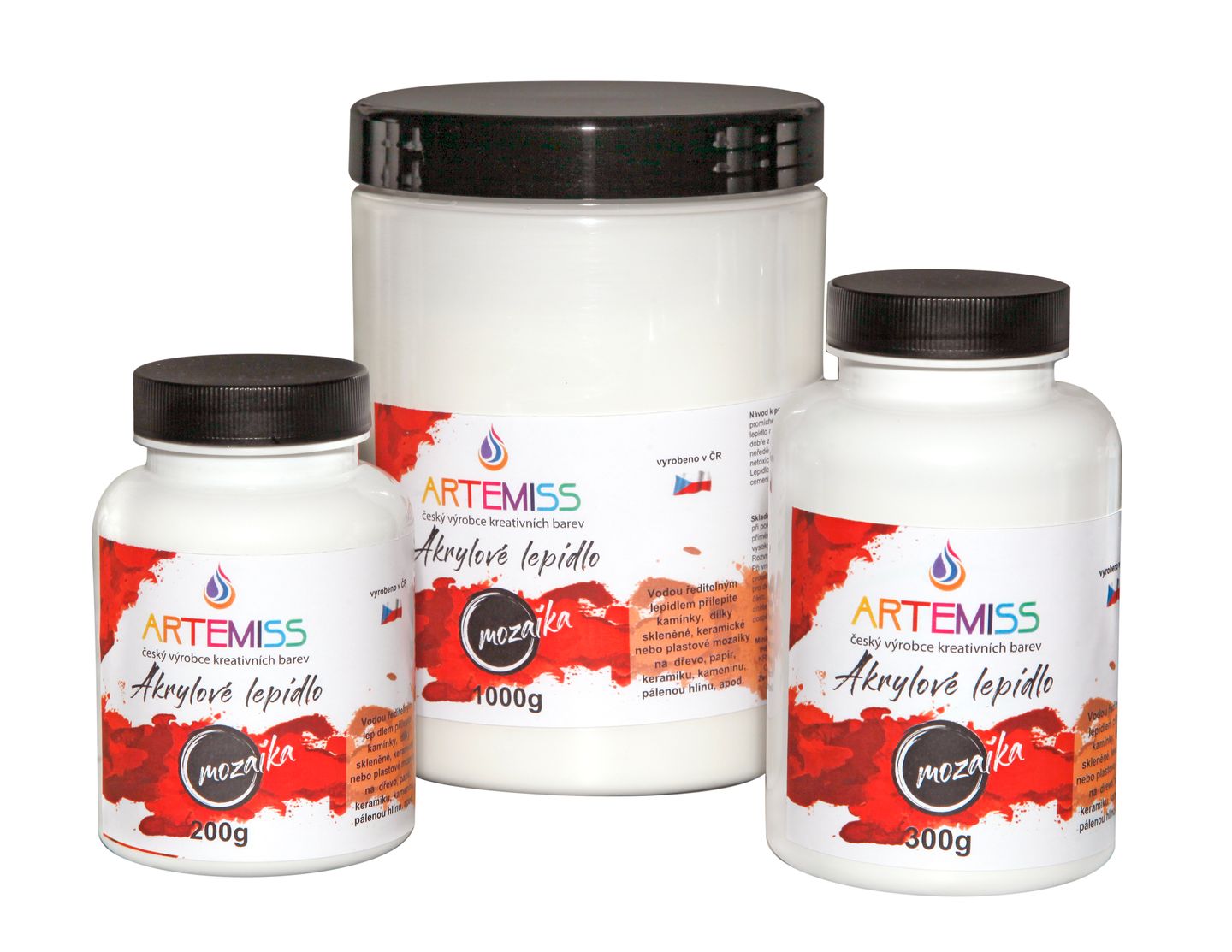 SPECIÁLNÍ LEPIDLO na kamínky, dlaždičky, keramiku, mozaiku - 1000 ml