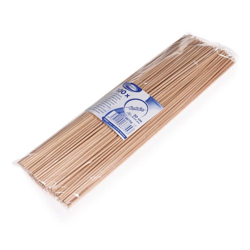 Špejle nehrocené, průměr 2,5 mm, 30 cm - 100 ks