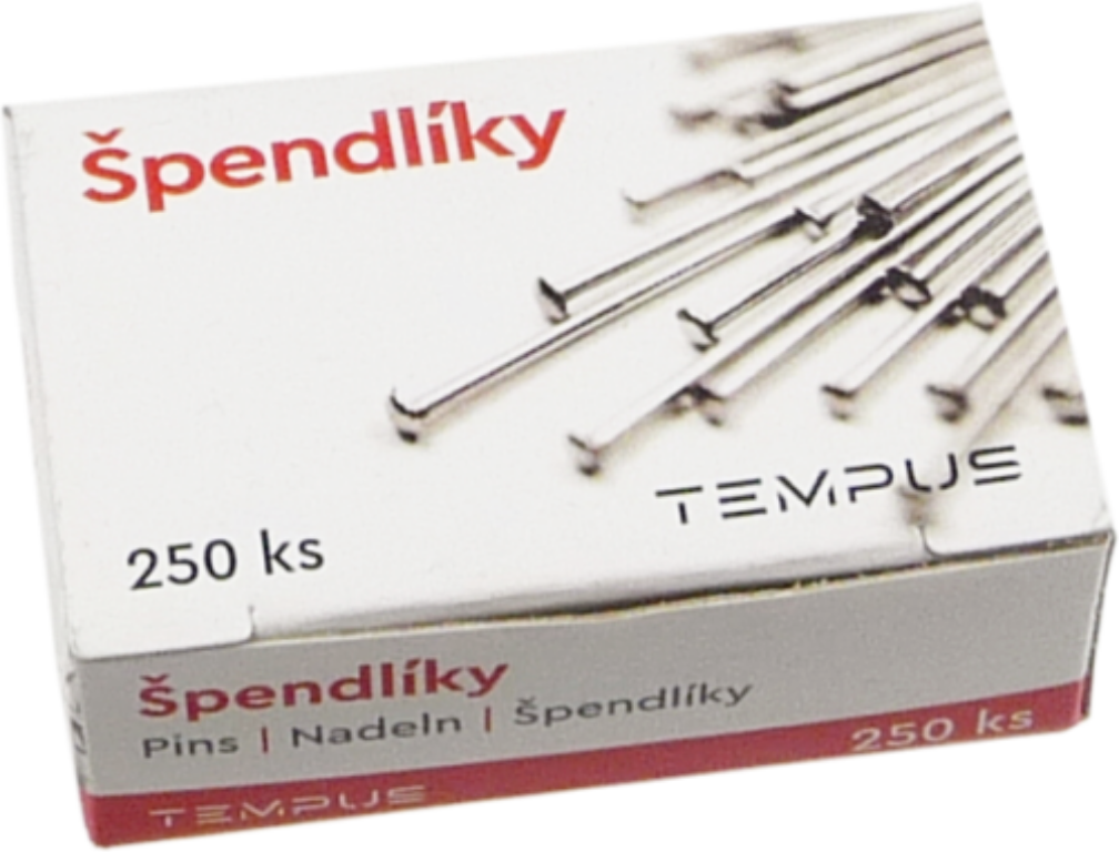 Špendlíky Tempus 28 mm 250 ks