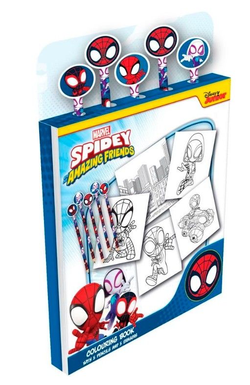 Spidey Omalovánková kniha s pastelkami