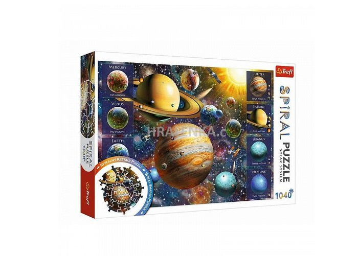 Puzzle spirálové Sluneční soustava 1040 dílků