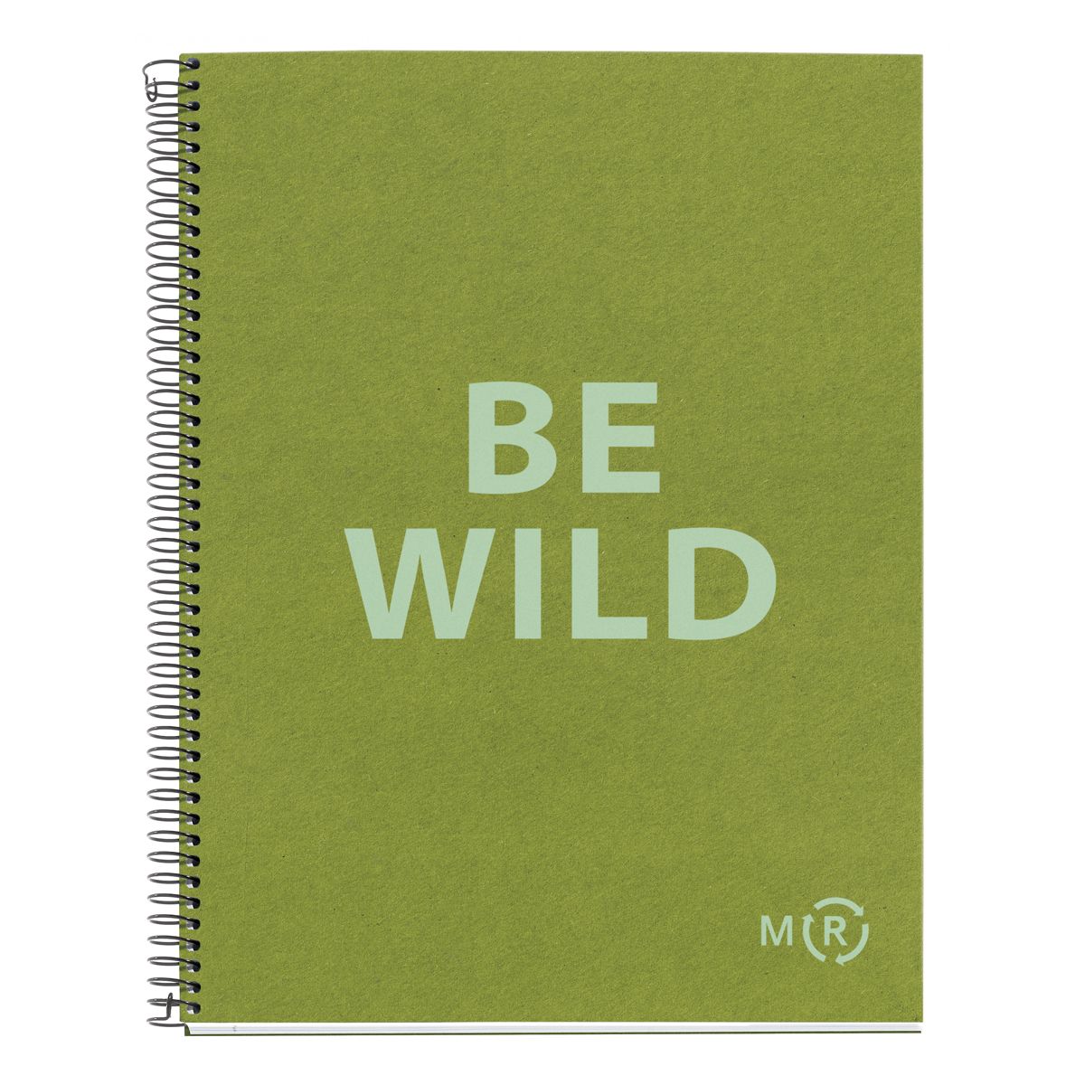 Spirálový blok A4, 80 listů, 80 g, linkovaný BE ECO Olive