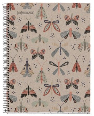 Miquelrius ECO Butterfly poznámkový blok linkovaný A4