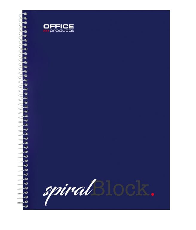 Spirálový blok OFFICE Products A5, 80 listů, 70 g - linkovaný