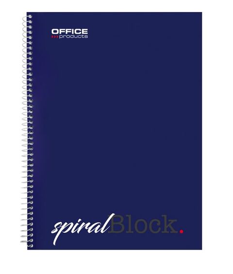 Obrázek produktu: Spirálový blok OFFICE Products A5, 80 listů, 70 g - linkovaný