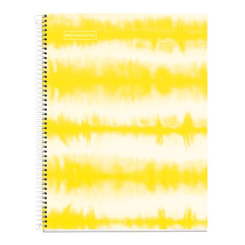 Obrázek produktu: Spirálový blok Tie Dye A4, 120 listů, 90 g, linkovaný - neon žlutý