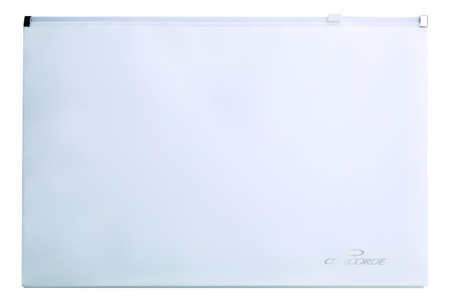 Spisové desky CONCORDE se zipem A4 PP - bílé