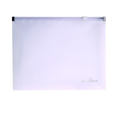 Obrázek produktu: Spisové desky CONCORDE se zipem A5 PP - bílé