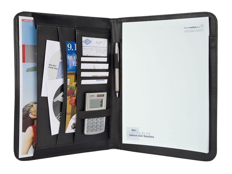 Spisovka WEDO A4, imitace kůže/tkanina