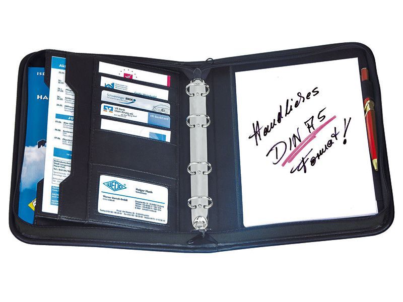 Spisovka WEDO A5, imitace kůže - zip