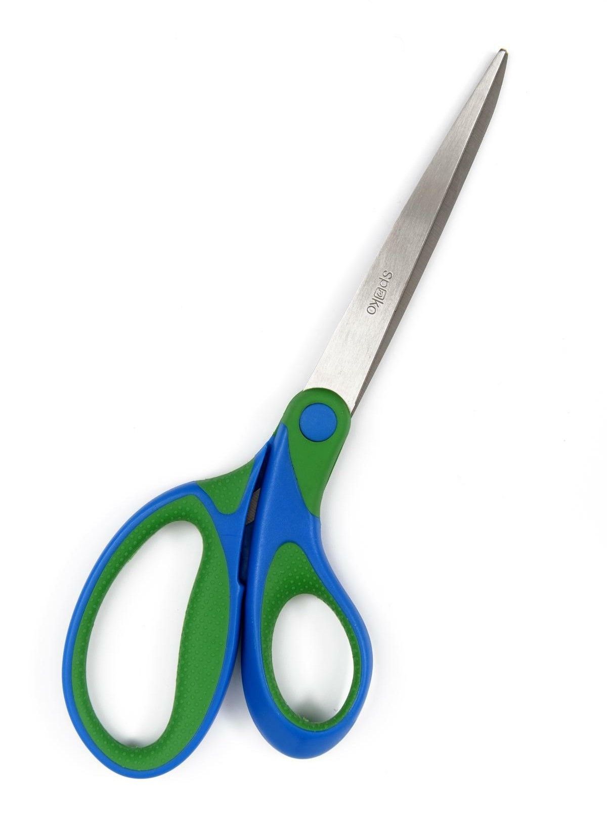Spoko Kancelářské nůžky Comfort 21 cm, asymetrické - zelenomodré