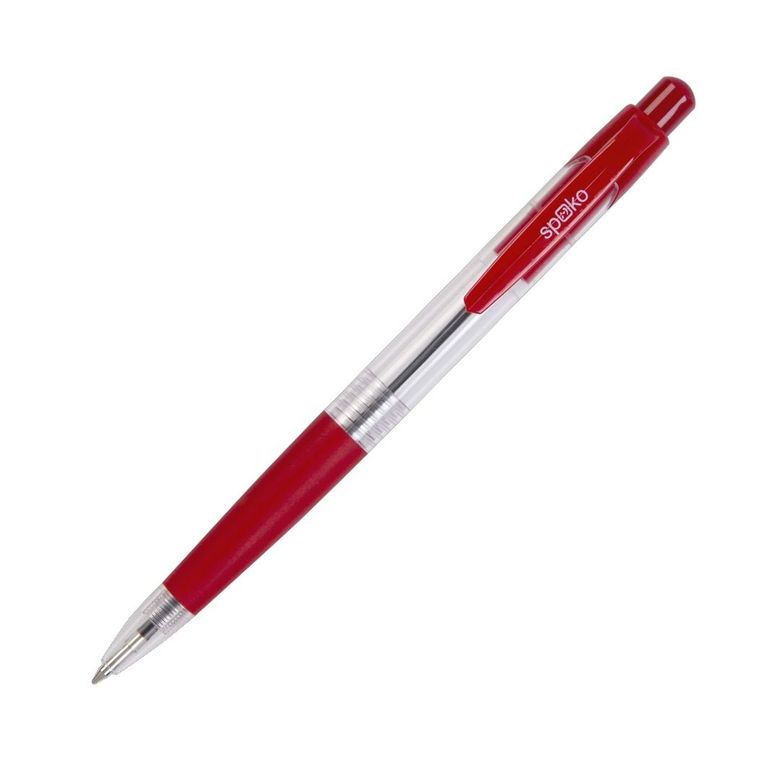 Kuličkové pero Spoko 112 - červená náplň, 0,5 mm