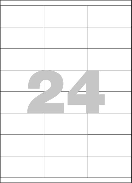 Spoko Samolepicí etikety A4 100 listů - 70 × 36 mm