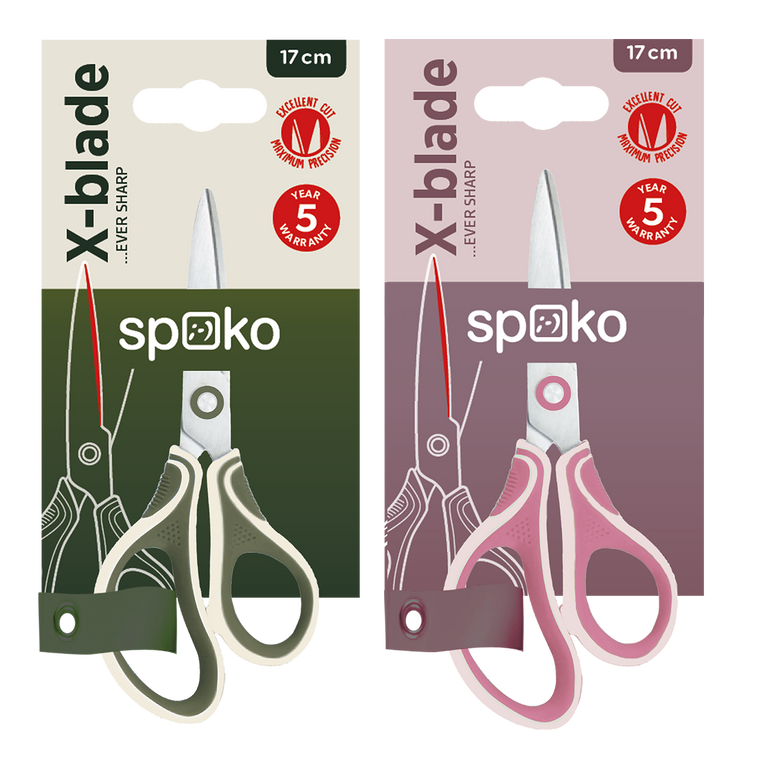 Spoko Školní nůžky 0532 studentské 18 cm - mix barev