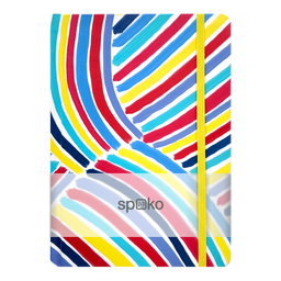 Obrázek produktu: Spoko Zápisník A5 linkovaný 96 stran - Creative - modrý štětec