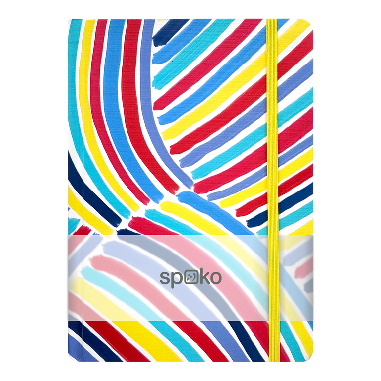 Spoko zápisník Creative modrý štětec A5, linkovaný