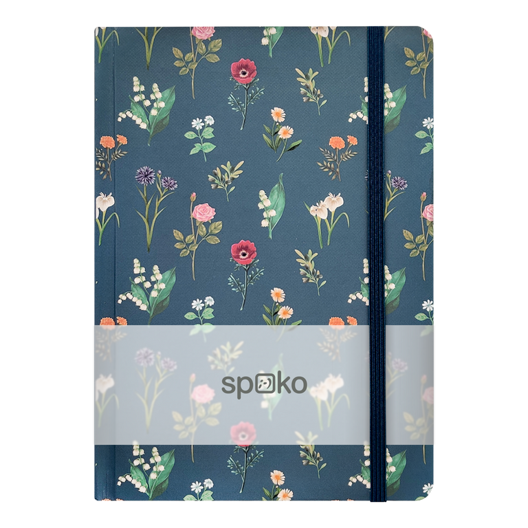 Spoko zápisník Flowers květiny A5, linkovaný