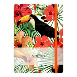 Obrázek produktu: Spoko Zápisník A5 linkovaný 96 stran - Jungle - tukan