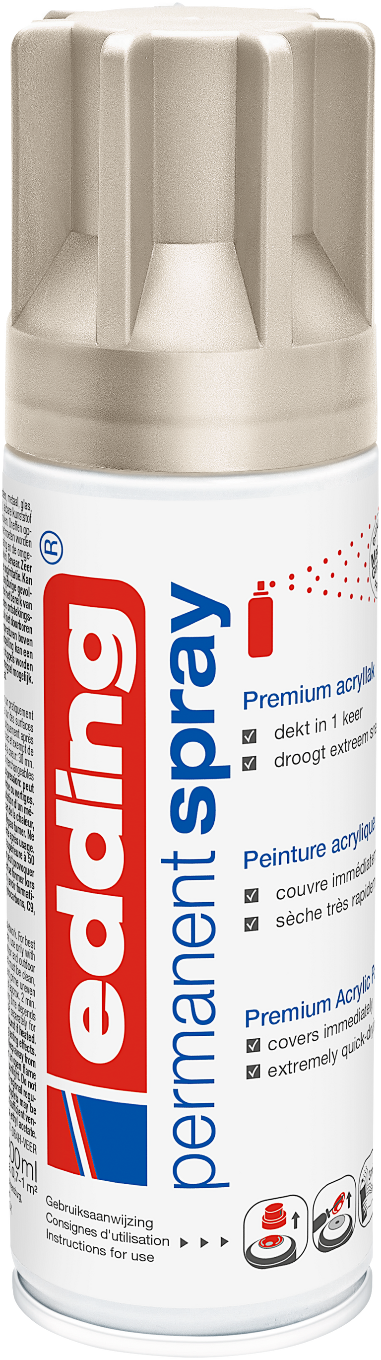 Permanentní sprej Edding 5200, 200 ml zlatá šampaň 940