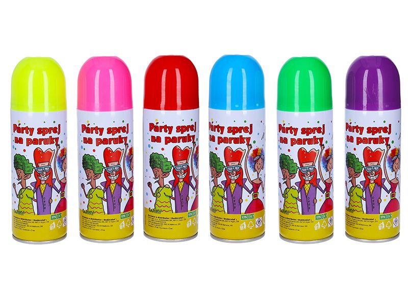 Sprej na paruky 140 ml, mix barev