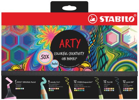Obrázek produktu: STABILO ARTY Kreativní sada Pastel - 50 ks