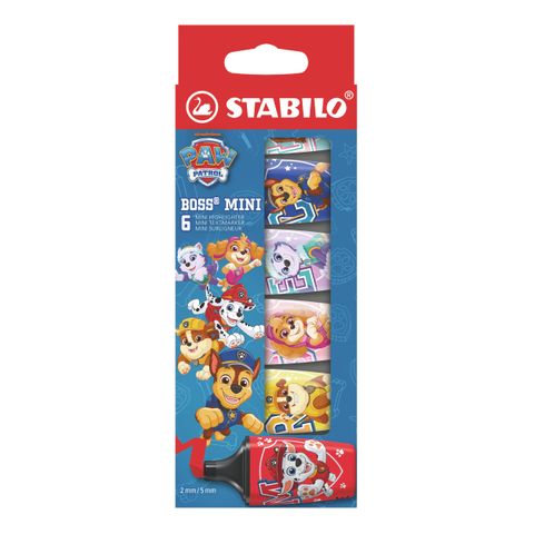 Obrázek produktu: STABILO BOSS MINI Zvýrazňovač - sada 6 barev Tlapková patrola