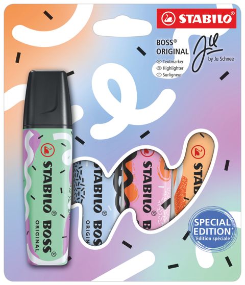 Obrázek produktu: STABILO BOSS ORIGINAL by Ju Schnee Zvýrazňovač - sada 4 barev